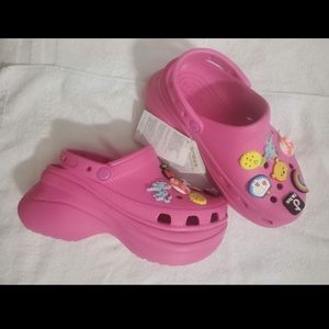 Crocs Classic Bae Clogs women's shoes Available with shoes decorations.